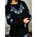 Embroidered blouse "Moon Light"
